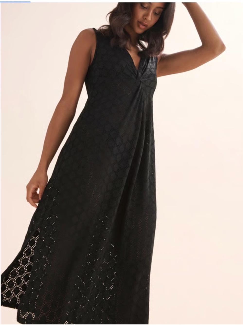Cover Me/Eyelet Maxi Dress Beach Coverup Sz S
